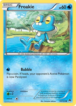 Froakie, WC Deck 2016 (Ninja Blitz) 038/122