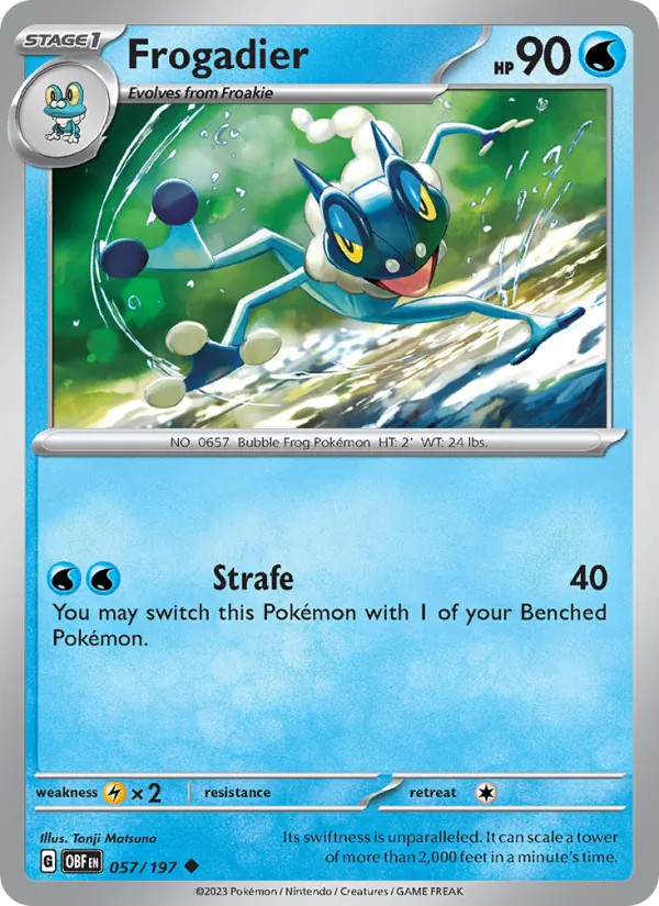 Frogadier, Obsidian Flames 057/197