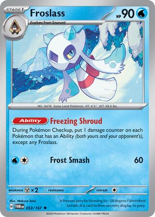 Froslass, Play! Pokémon Prize Pack Series Six 053/167