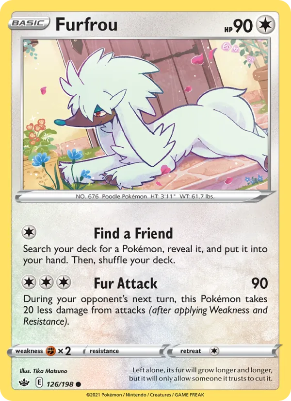 Furfrou, Chilling Reign 126/198