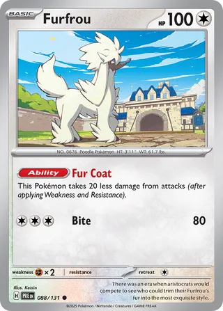 Furfrou, Prismatic Evolutions 088/131