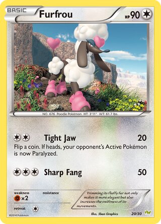 Furfrou, XY trainer Kit (Noivern) 020/030