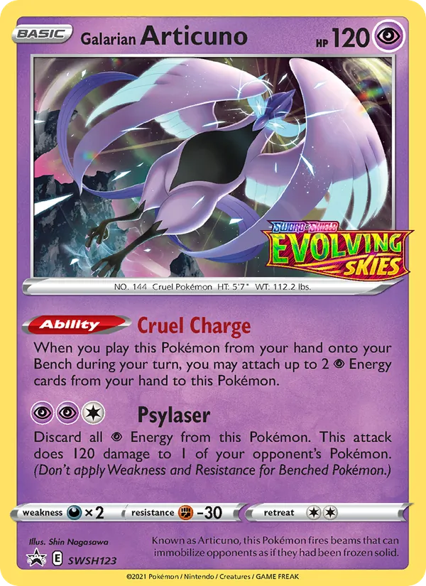 Galarian Articuno, SWSH Black Star Promos SWSH123/307