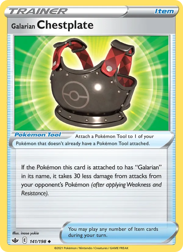 Galarian Chestplate, Chilling Reign 141/198
