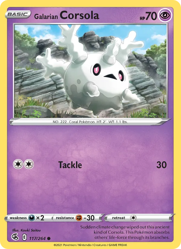 Galarian Corsola, Fusion Strike 117/264