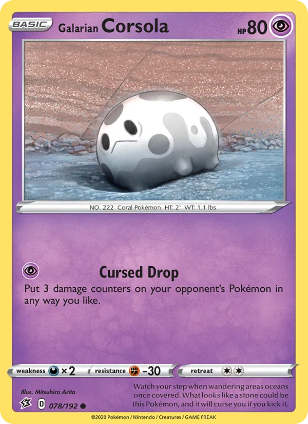 Galarian Corsola, Rebel Clash 078/192