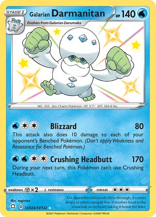 Galarian Darmanitan, Shining Fates SV024/SV122