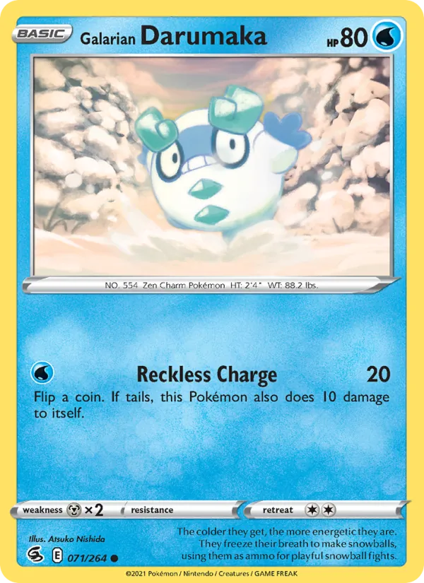 Galarian Darumaka, Fusion Strike 071/264