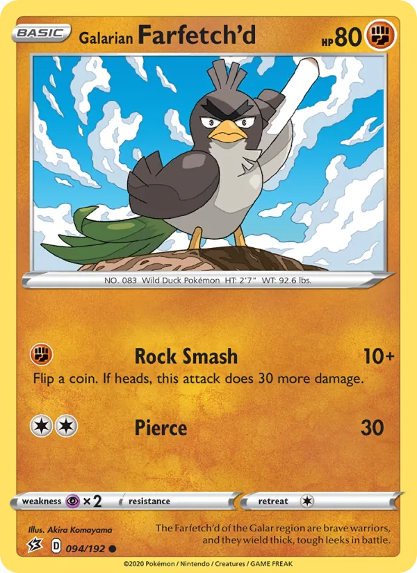 Galarian Farfetch'd, Rebel Clash 094/192