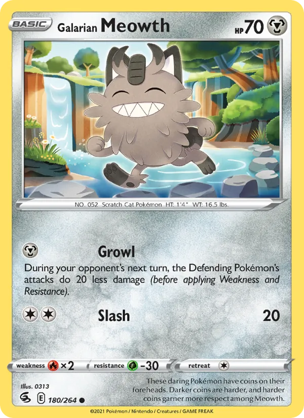 Galarian Meowth, Fusion Strike 180/264