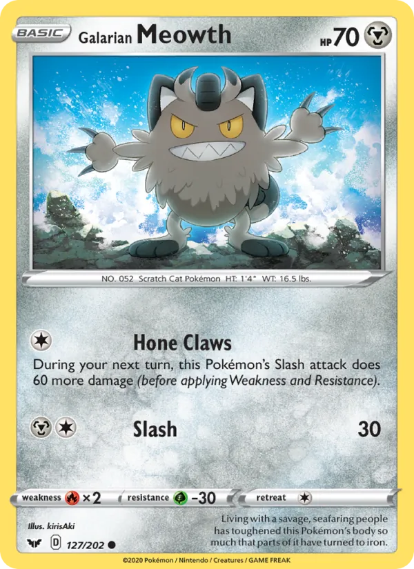 Galarian Meowth, Sword & Shield 127/202
