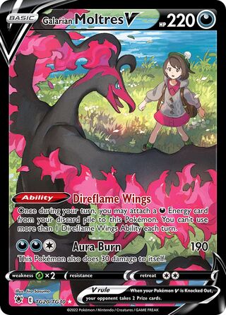 Galarian Moltres V, Astral Radiance Trainer Gallery TG20/30