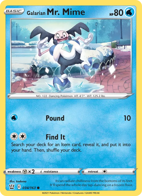 Galarian Mr. Mime, Battle Styles 034/163