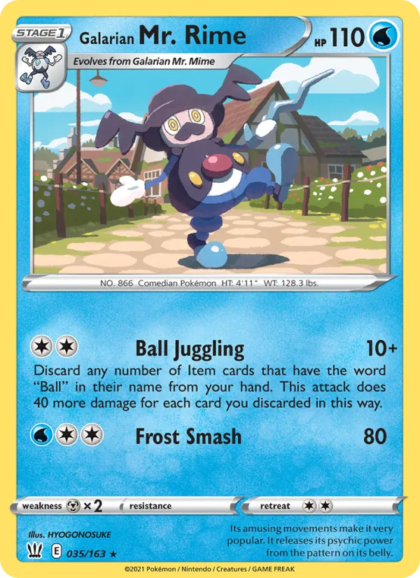 Galarian Mr. Rime, Battle Styles 035/163
