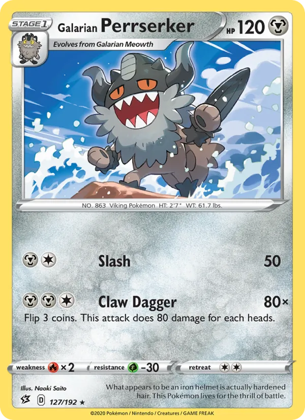 Galarian Perrserker, Rebel Clash 127/192
