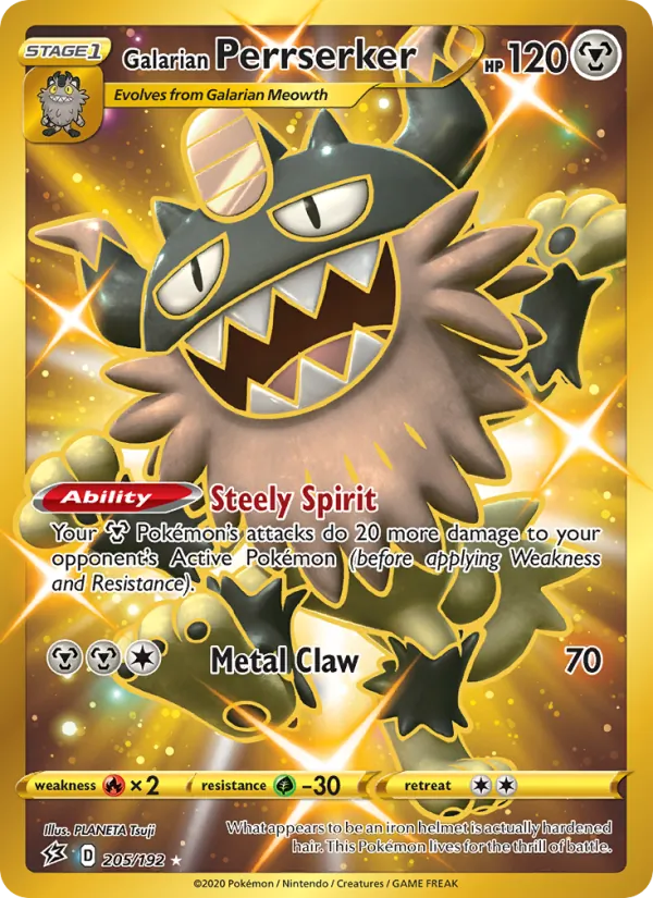 Galarian Perrserker, Rebel Clash 205/192