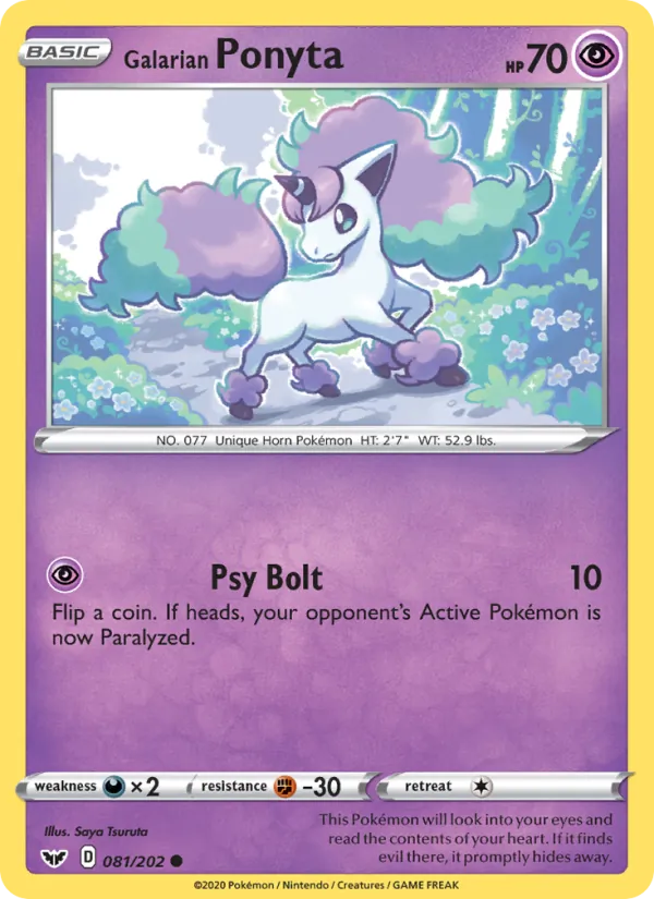 Galarian Ponyta, Sword & Shield 081/202