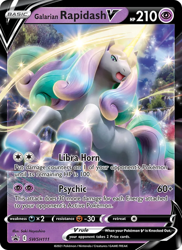 Galarian Rapidash V, SWSH Black Star Promos SWSH111/307
