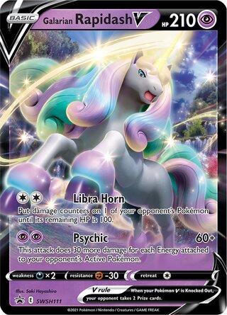 Galarian Rapidash V, Play! Pokémon Prize Pack Series One SWSH111