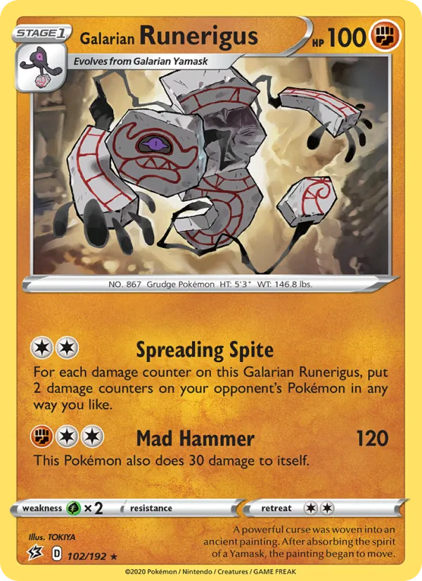 Galarian Runerigus, Rebel Clash 102/192