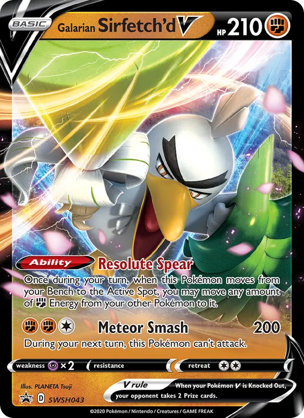 Galarian Sirfetch'd V, SWSH Black Star Promos SWSH043/307