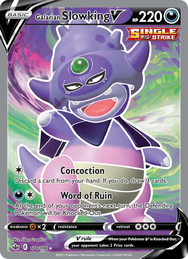 Galarian Slowking V, Chilling Reign 178/198