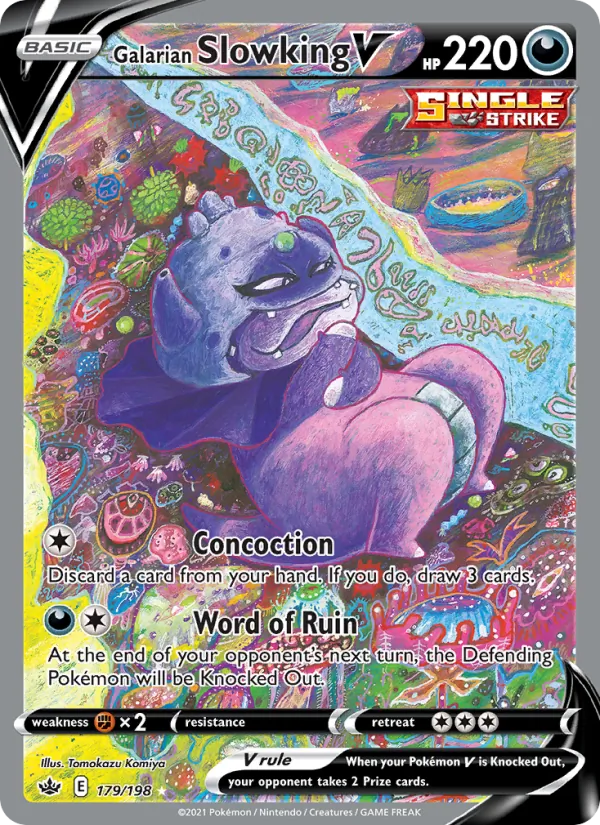 Galarian Slowking V, Chilling Reign 179/198