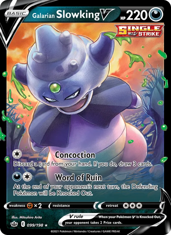 Galarian Slowking V, Chilling Reign 099/198