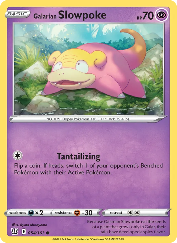 Galarian Slowpoke, Battle Styles 054/163