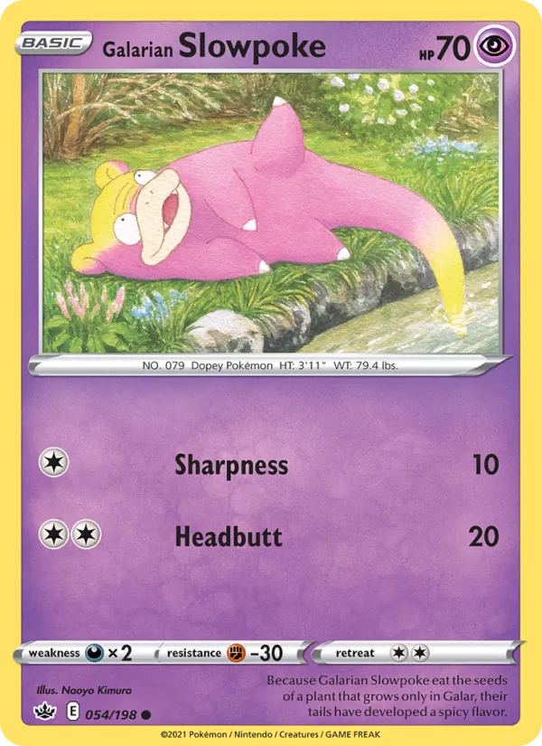 Galarian Slowpoke, Chilling Reign 054/198