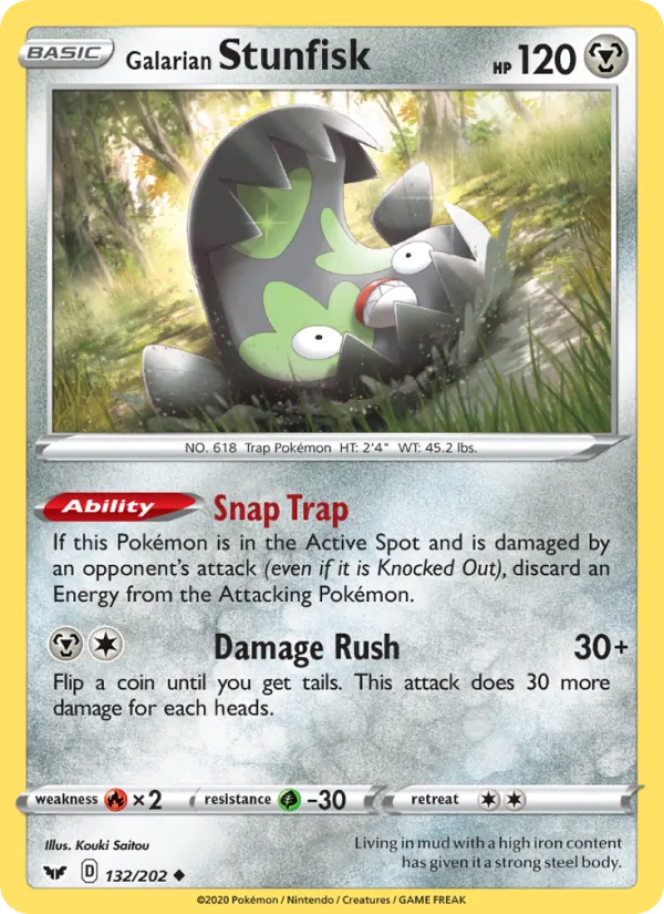 Galarian Stunfisk, Sword & Shield 132/202