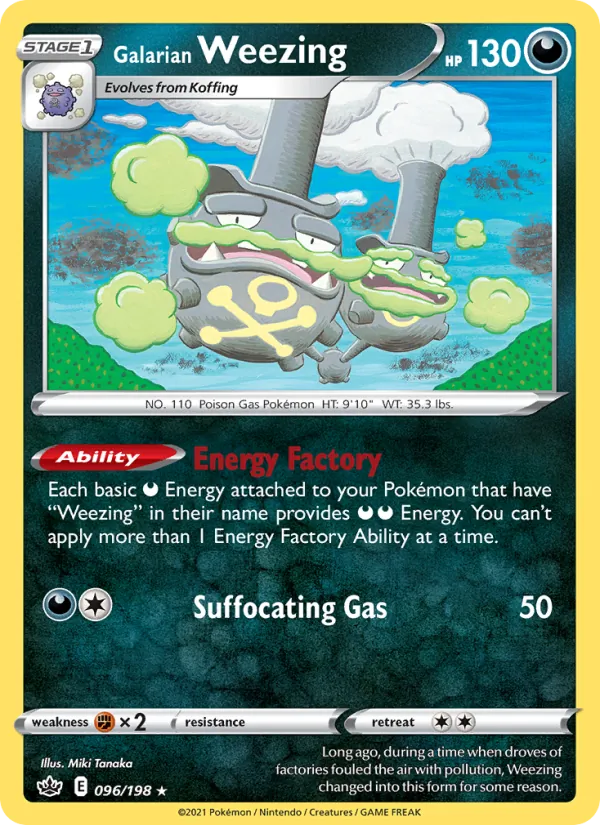 Galarian Weezing, Chilling Reign 096/198