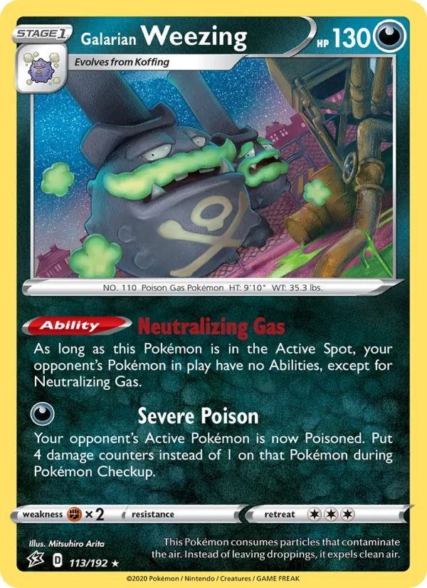 Galarian Weezing, Rebel Clash 113/192