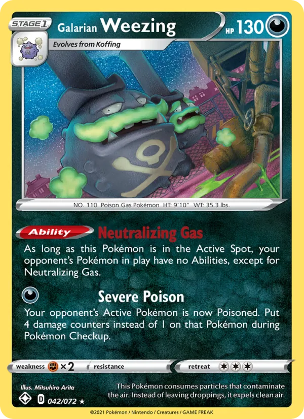 Galarian Weezing, Shining Fates 042/072