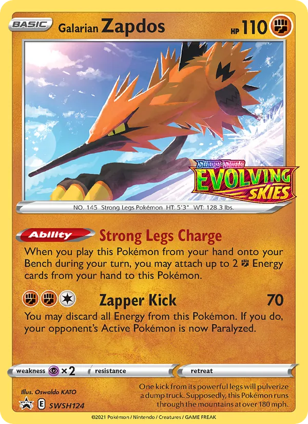 Galarian Zapdos, SWSH Black Star Promos SWSH124/307
