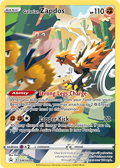 Galarian Zapdos, SWSH Black Star Promos SWSH283/307