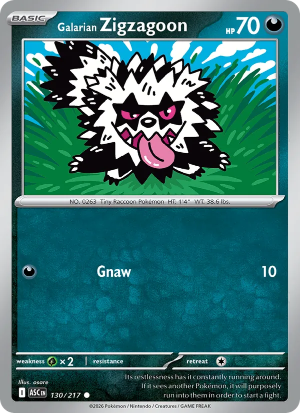 Galarian Zigzagoon, Ascended Heroes 130/217