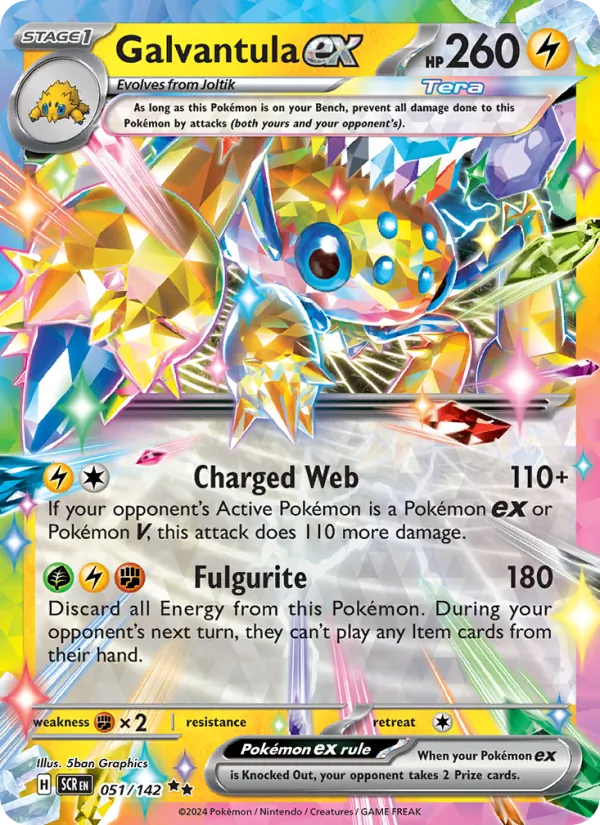 Galvantula EX, Stellar Crown 051/142