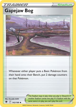 Gapejaw Bog, Play! Pokémon Prize Pack Series Three 142/189