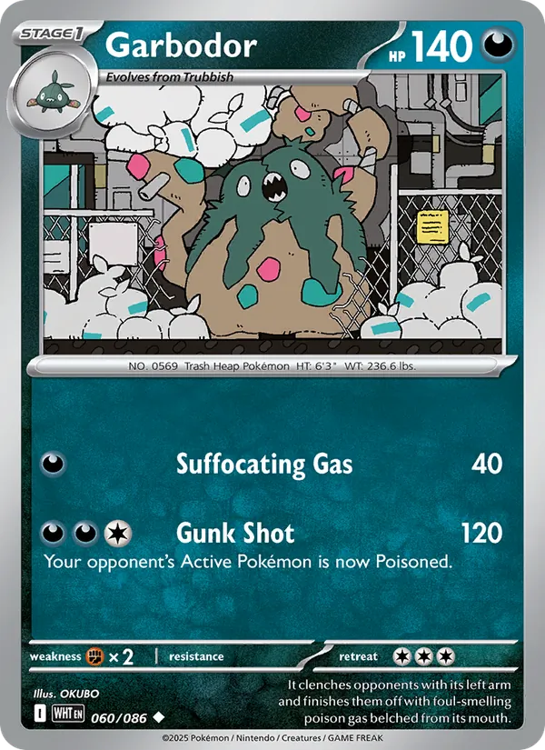 Garbodor, White Flare 060/086