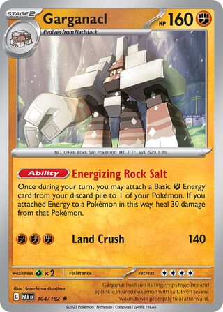 Garganacl, Play! Pokémon Prize Pack Series Five 104/182