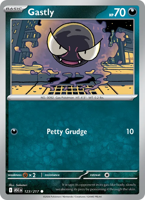Gastly, Ascended Heroes 123/217