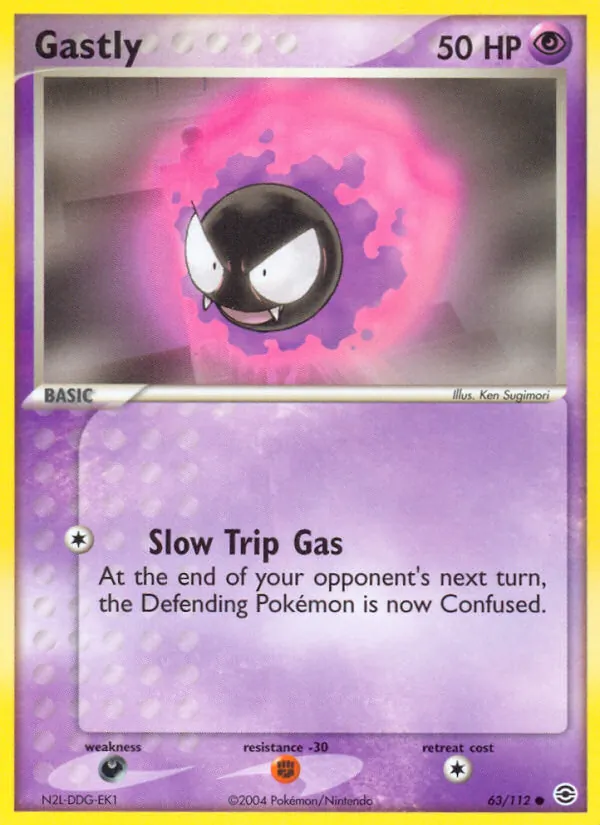 Gastly, FireRed & LeafGreen 063/112