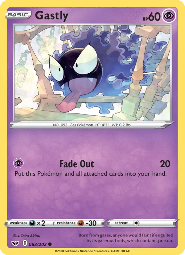Gastly, Sword & Shield 083/202