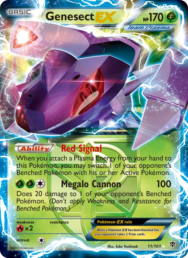 Genesect-EX, Plasma Blast 011/101