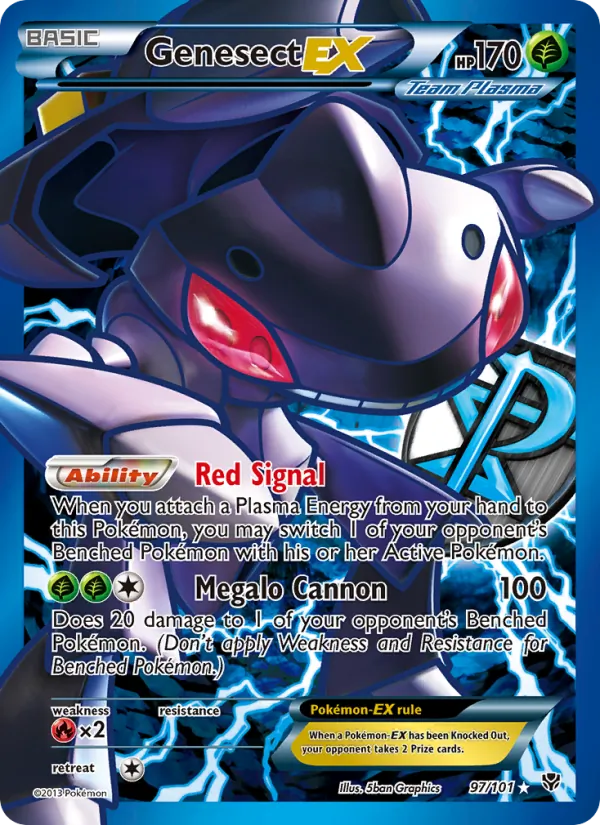 Genesect-EX, Plasma Blast 097/101