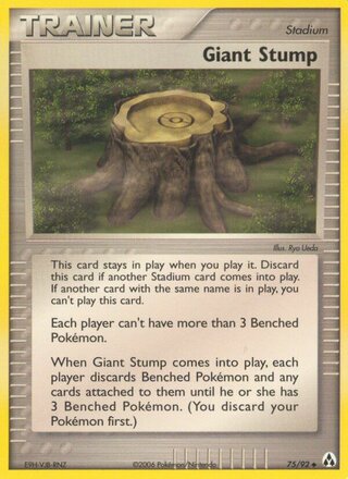 Giant Stump, WC Deck 2006 (Eeveelutions) 075/092