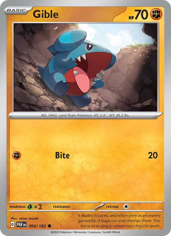 Gible, Paradox Rift 094/182