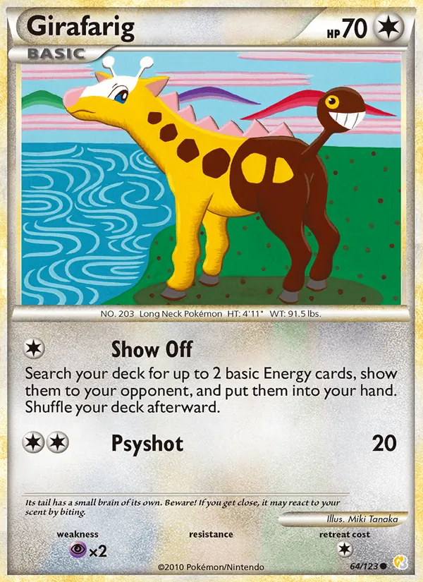 Girafarig, HeartGold & SoulSilver 064/123