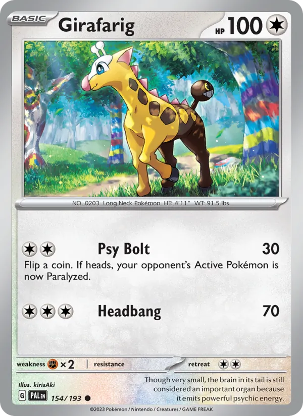Girafarig, Paldea Evolved 154/193